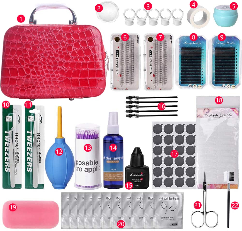 22-in-1 Eyelash Extension Training Kit | Full Beginner Lash & Practice Set