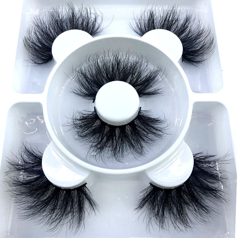 3 Pairs 3D Mink Style False Eyelashes | Natural, Reusable, Dramatic