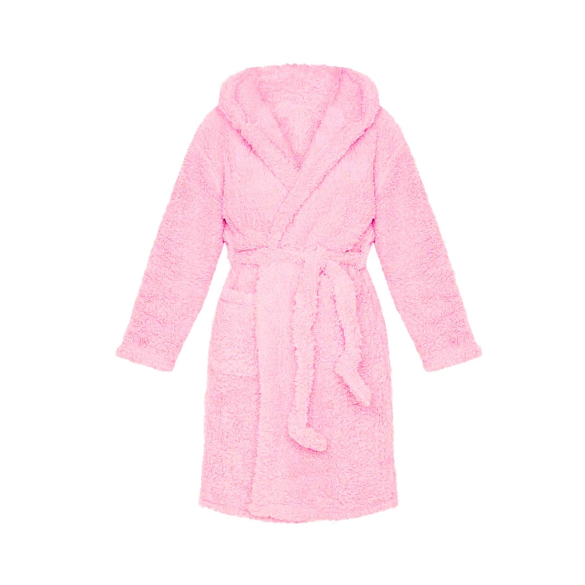 Winter Warm Casual Robes – Ear Hooded Plush Bathrobe