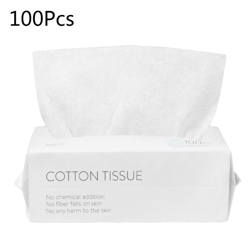Disposable Facial Tissues & Makeup Wipes (50–100 pcs)
