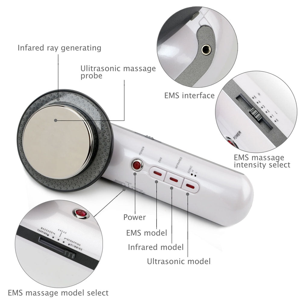 Ultrasound Cavitation + EMS Body Slimming Massager