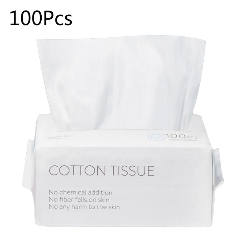 Disposable Facial Tissues & Makeup Wipes (50–100 pcs)