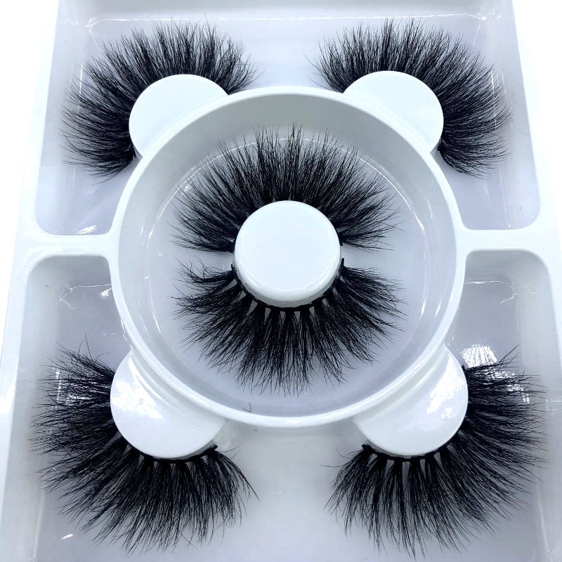 3 Pairs 3D Mink Style False Eyelashes | Natural, Reusable, Dramatic
