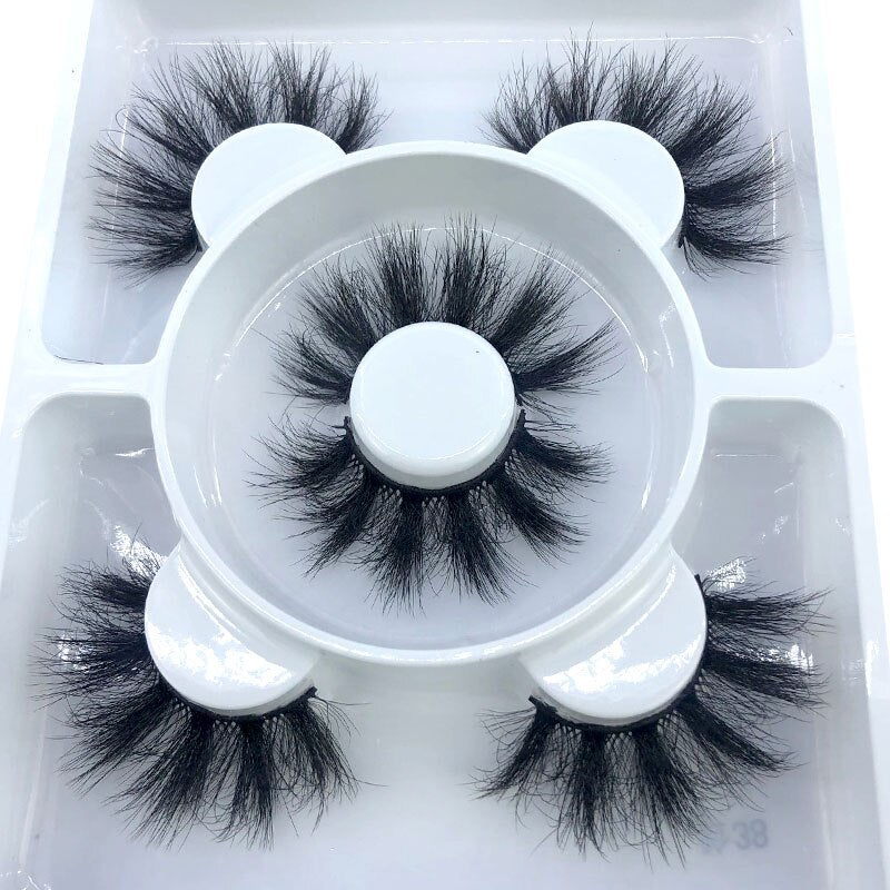 3 Pairs 3D Mink Style False Eyelashes | Natural, Reusable, Dramatic
