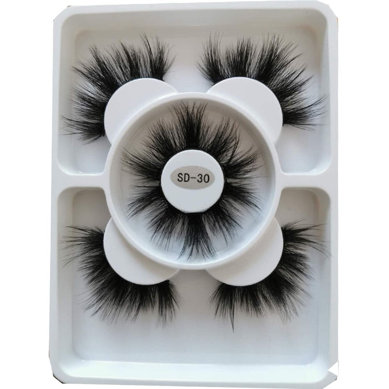 3 Pairs 3D Mink Style False Eyelashes | Natural, Reusable, Dramatic