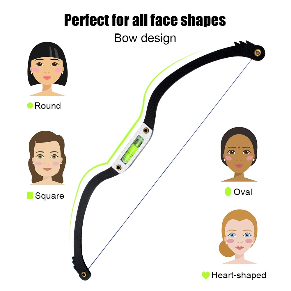 Eyebrow Mapping Ruler & Positioning String | Horizontal Bead Brow Design Tool