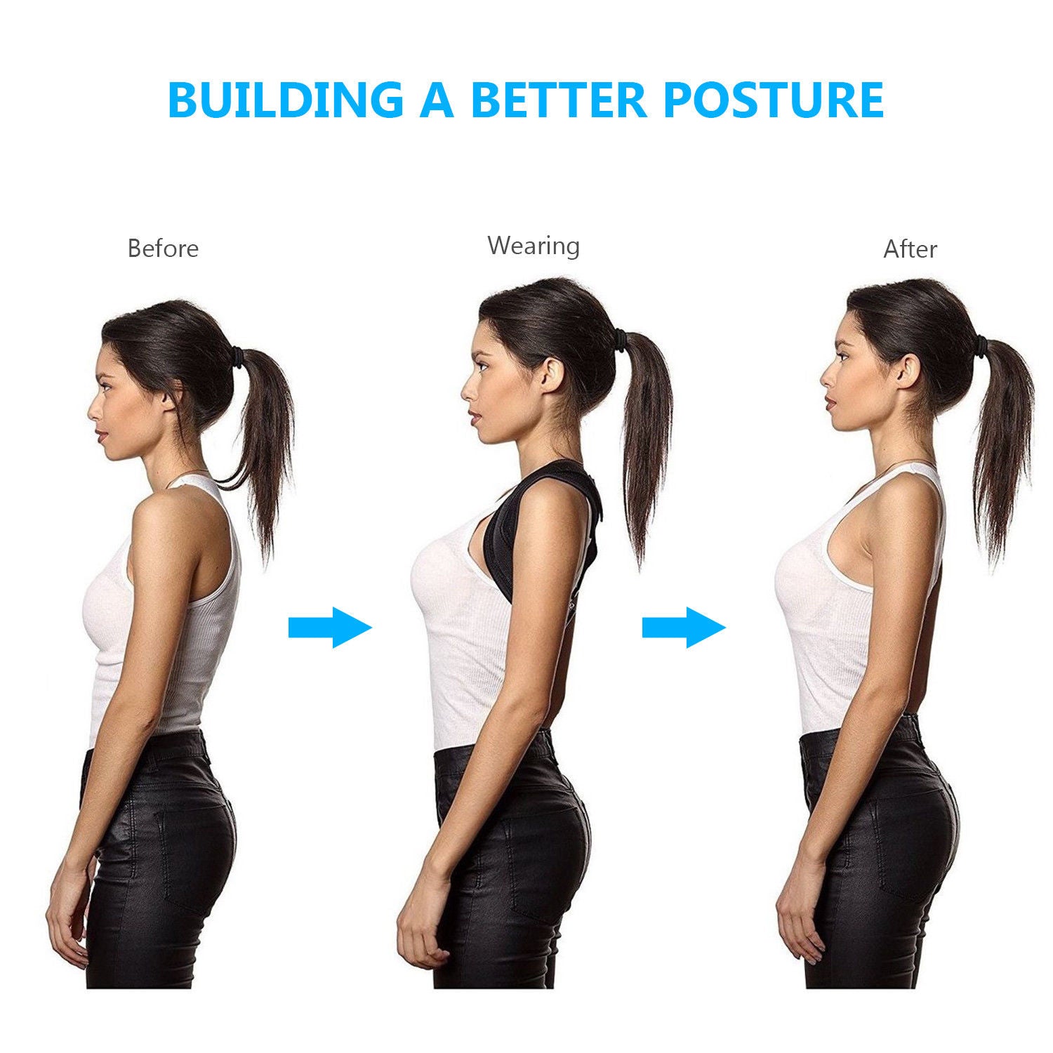 Adjustable Back Support / Posture Corrector Belt