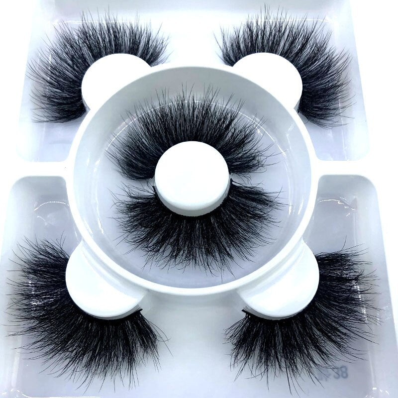 3 Pairs 3D Mink Style False Eyelashes | Natural, Reusable, Dramatic