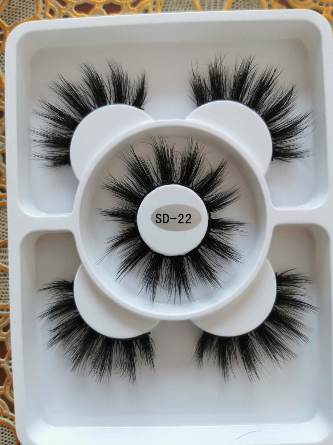 3 Pairs 3D Mink Style False Eyelashes | Natural, Reusable, Dramatic