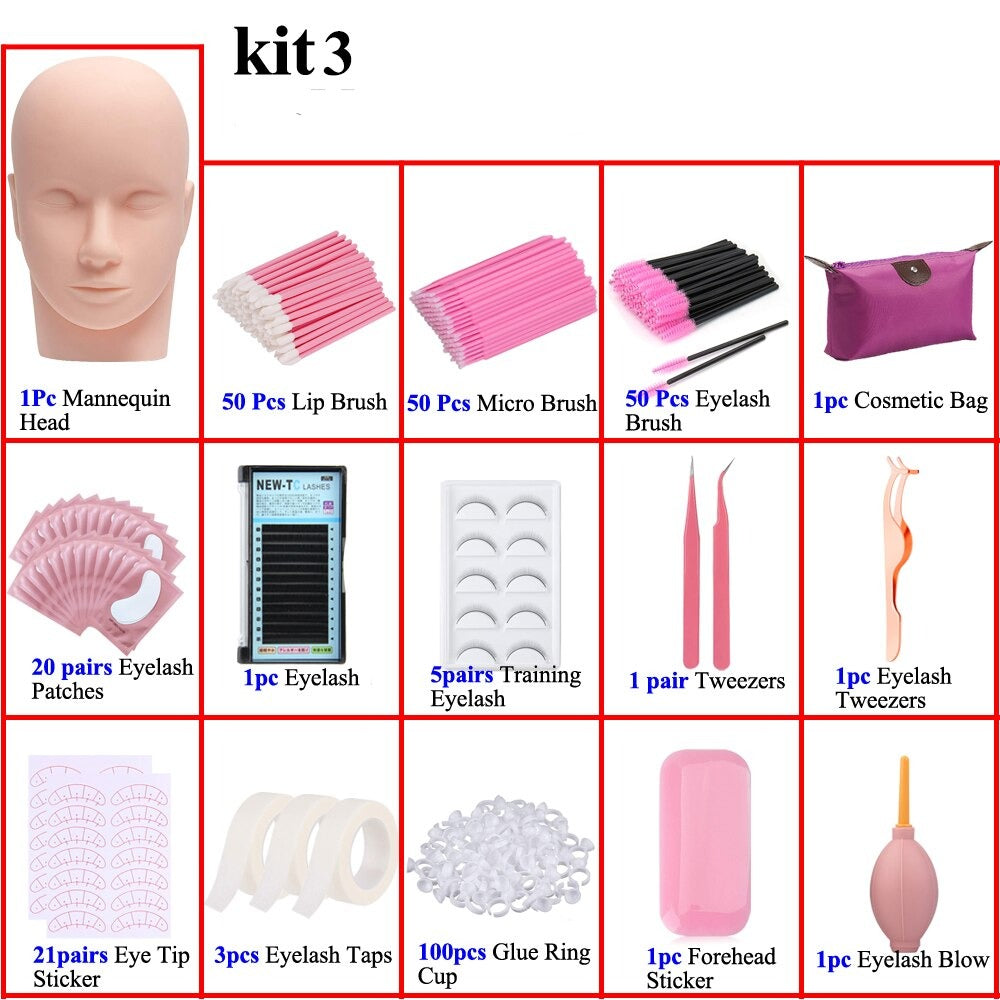 Beginner Eyelash Extension Kit | Complete Lash Supplies & Tools Set