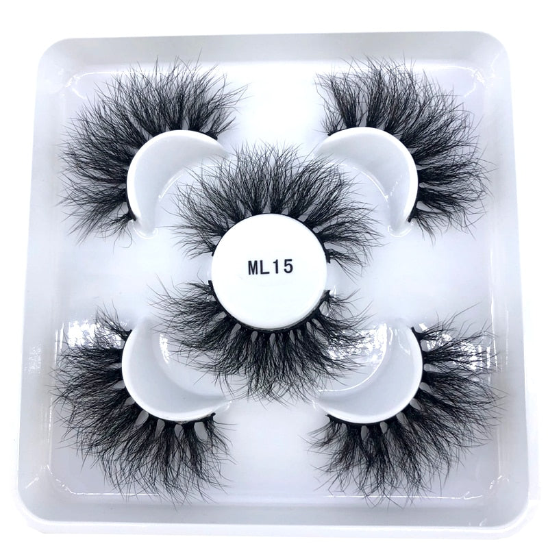 3 Pairs 3D Mink Style False Eyelashes | Natural, Reusable, Dramatic
