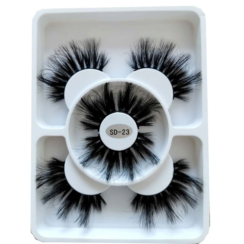 3 Pairs 3D Mink Style False Eyelashes | Natural, Reusable, Dramatic