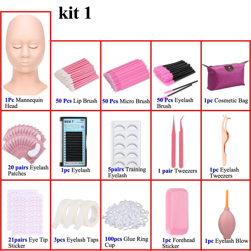 Beginner Eyelash Extension Kit | Complete Lash Supplies & Tools Set