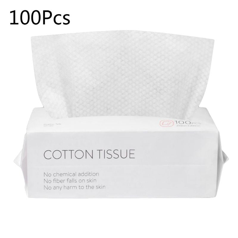 Disposable Facial Tissues & Makeup Wipes (50–100 pcs)