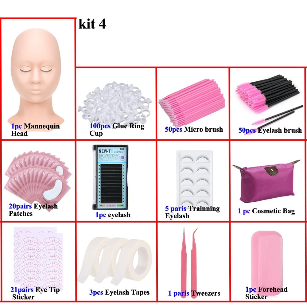 Beginner Eyelash Extension Kit | Complete Lash Supplies & Tools Set