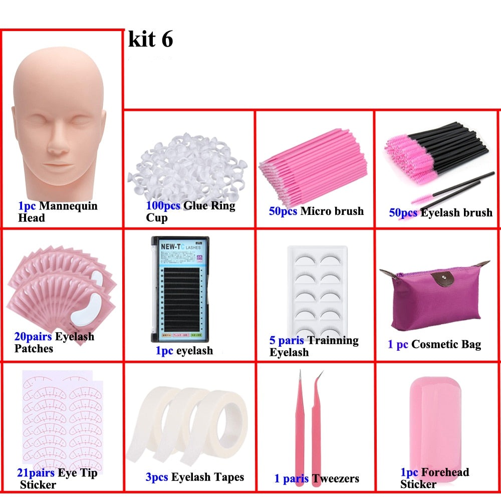 Beginner Eyelash Extension Kit | Complete Lash Supplies & Tools Set