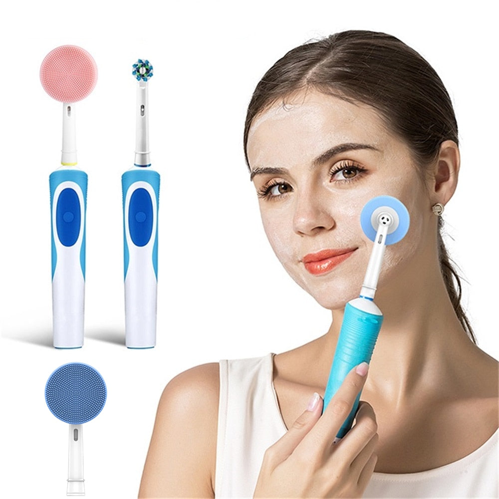 Facial Cleansing Brush Head — Replacement for Oral-B Electric Toothbrushes