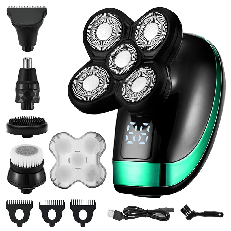 5-in-1 4D Rechargeable Shaver & Grooming Kit