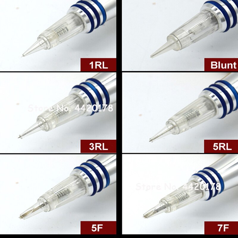 10-Piece Disposable Screw Cartridge Tattoo Needles – 1RL / 2RL / 3RL / 3F / 5RL / 5F (Sterile)