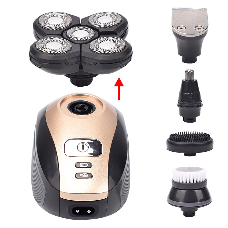 5-in-1 4D Rechargeable Shaver & Grooming Kit