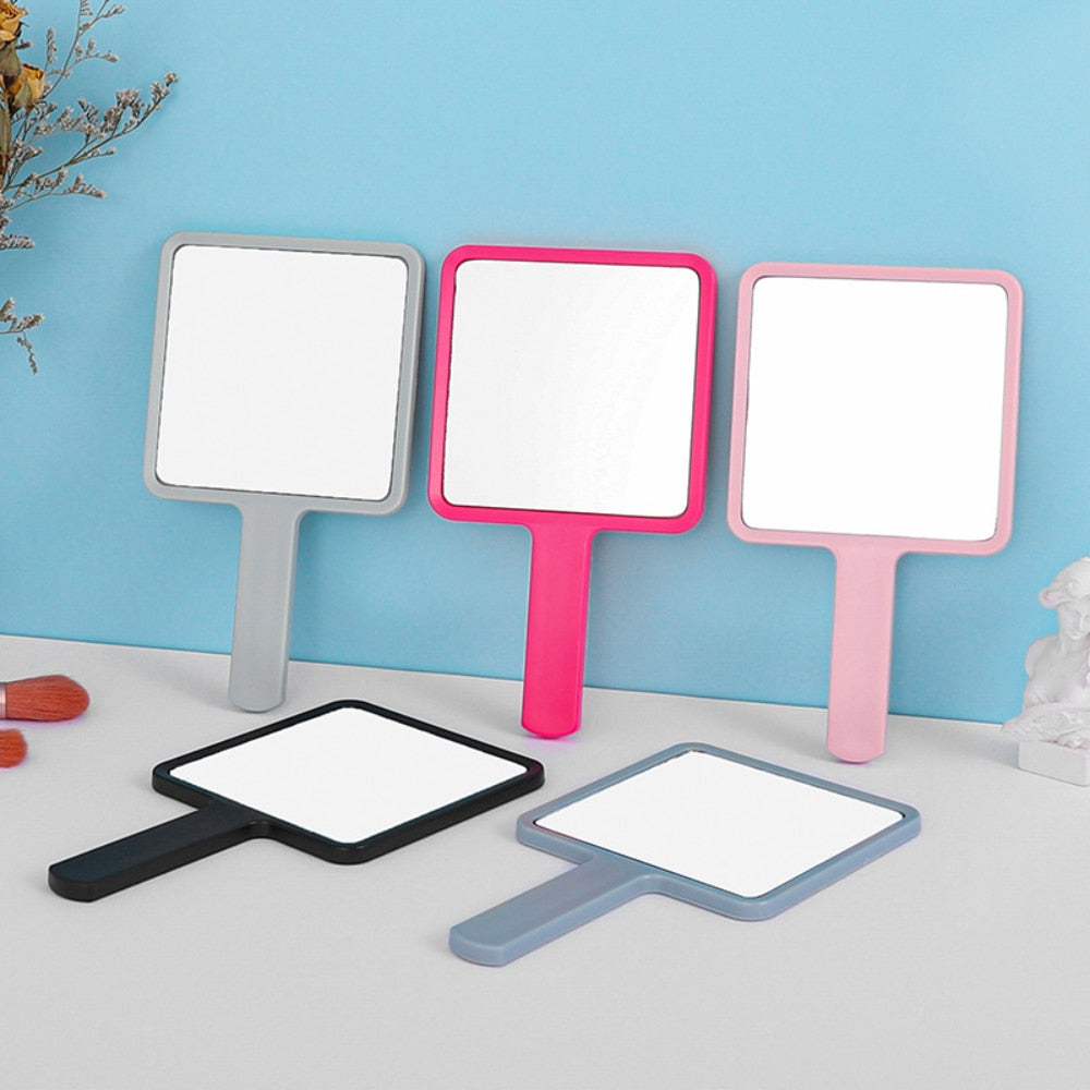 Hand Mirror Spa Salon Compact Makeup Mirror with Handle