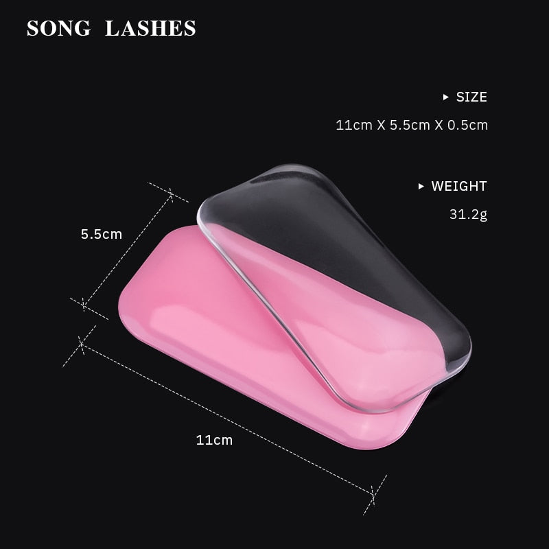 Silicone Eyelash Extension Stand / Pallet Pad | Reusable Lash Work Surface