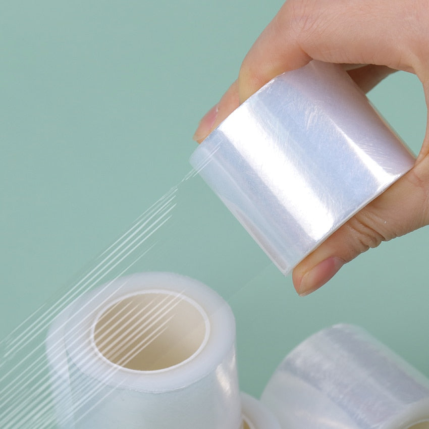 40 mm × 200 m Clear Tattoo Wrap Film | Preservative Protective Cover Roll