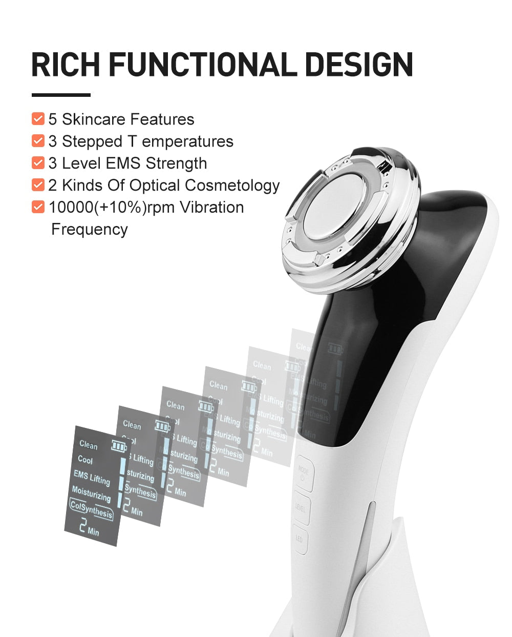 Facial Microcurrent Beauty Face Massager – Sculpt & Revitalize
