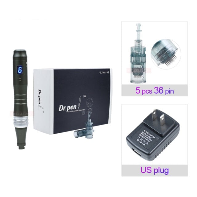 Wireless Derma Pen with Cartridges Kit