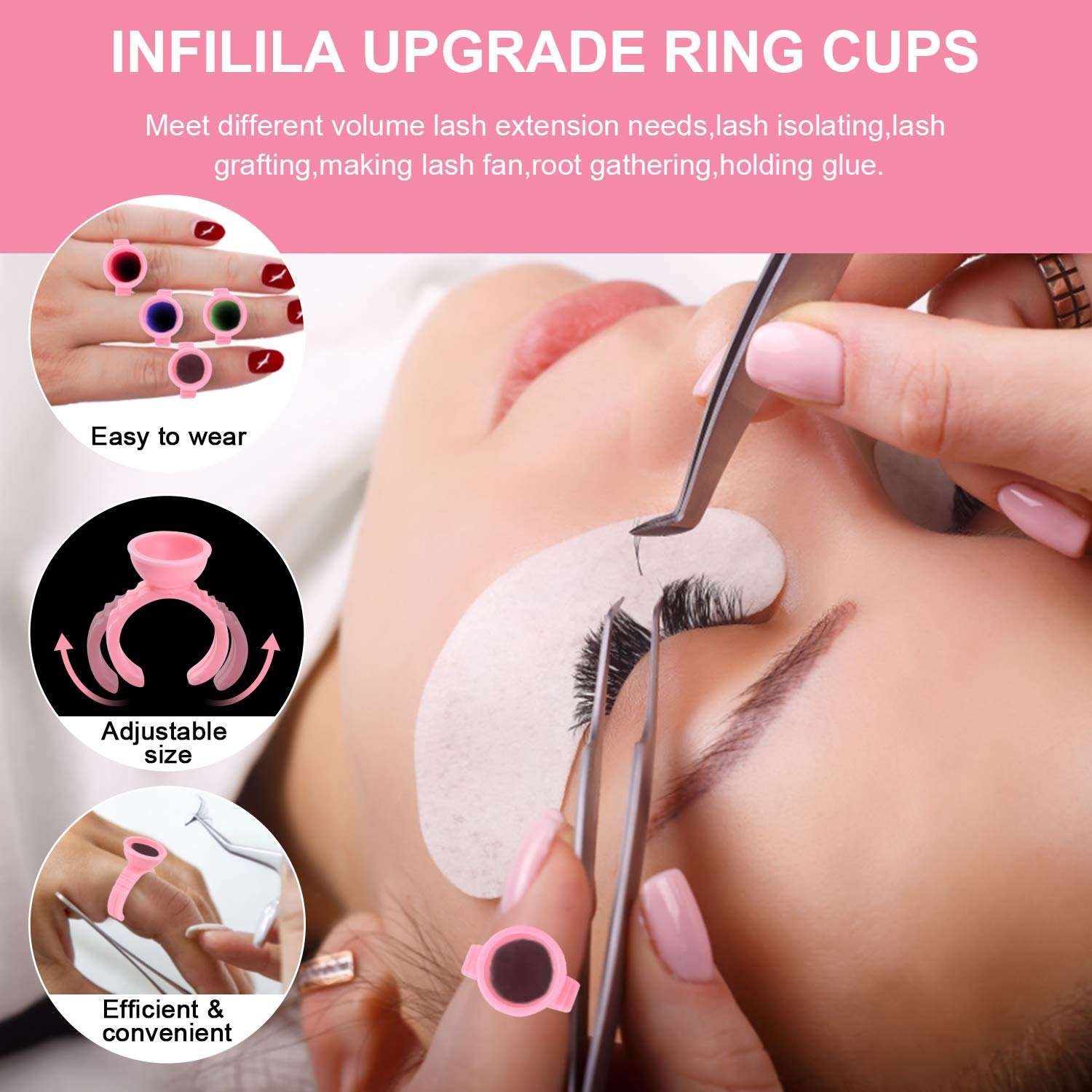 100pcs Disposable Ring Holder Cups