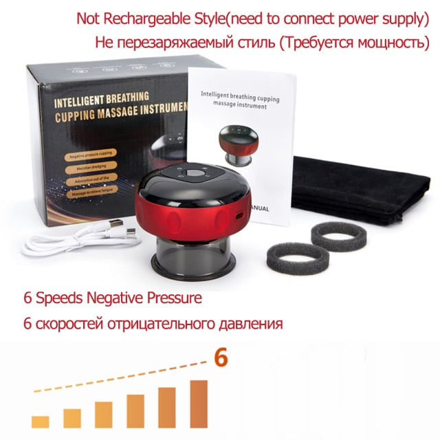 Electric Vacuum Cupping Anti-Cellulite Body Massager | Tone, Slim & Smooth Skin