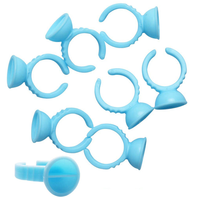 100-Piece Disposable Ring Cup Pigment Holders | Microblading & Permanent Makeup Cups