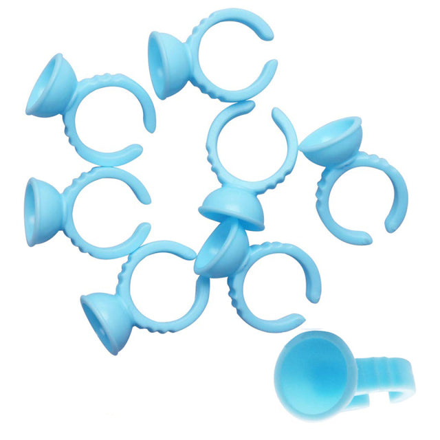 100-Piece Disposable Ring Cup Pigment Holders | Microblading & Permanent Makeup Cups