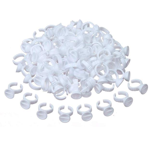 100-Piece Disposable Ring Cup Pigment Holders | Microblading & Permanent Makeup Cups