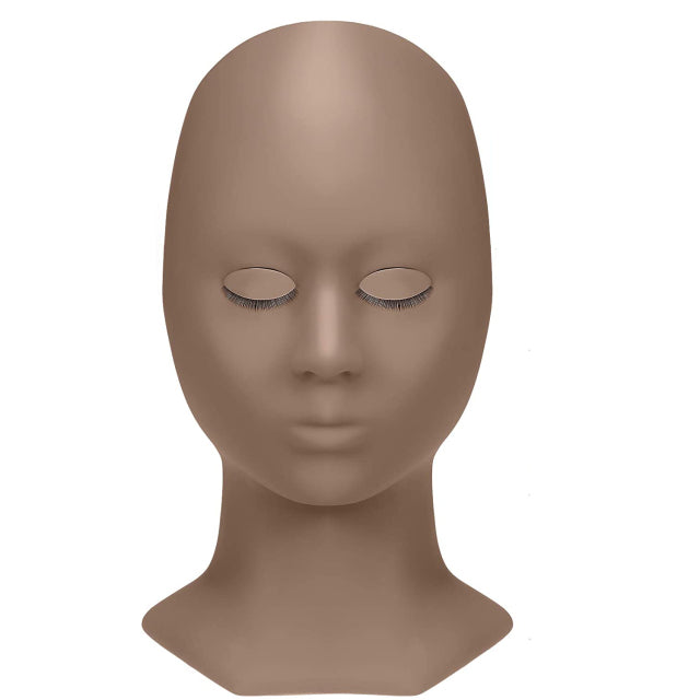 Lash Mannequin Head Training Kit | Reusable Eyelash Extension Practice Head