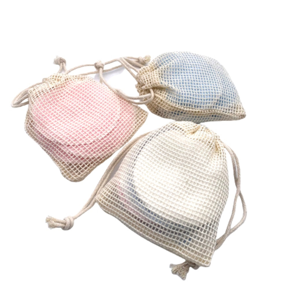Reusable Bamboo Fiber Makeup Removal Rounds (10-Piece Set)