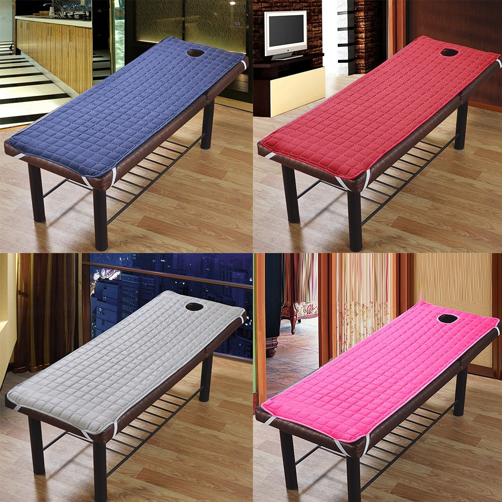 Non-Slip Sheet Spa Table Cover with Face Hole