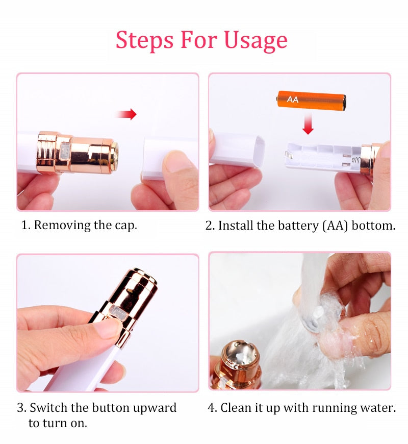 Electric Epilator Painless Hair Shaving Device