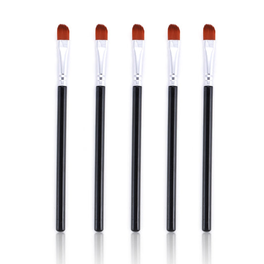 Pro Angled Brush Set 5pc | Black Flat & Inclined Tools