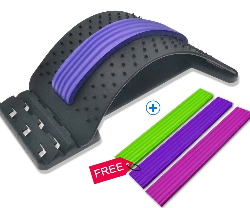 Back Massager & Stretcher Device | Lumbar Support & Spine Relief Tool
