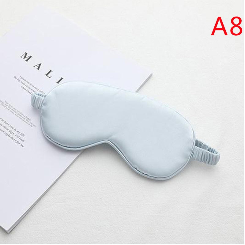 1Pc New Silk Sleeping Eye Mask Cover Blindfold