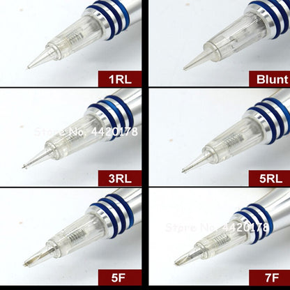 10pcs Tattoo Needle Disposable Screw Cartridges Needle For Microblading Permanent Tattoo Machine