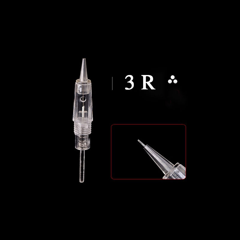 10-Piece Disposable Screw Cartridge Tattoo Needles – 1RL / 2RL / 3RL / 3F / 5RL / 5F (Sterile)