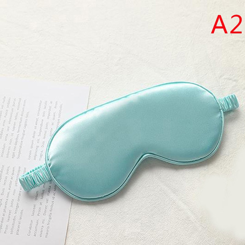 1Pc New Silk Sleeping Eye Mask Cover Blindfold