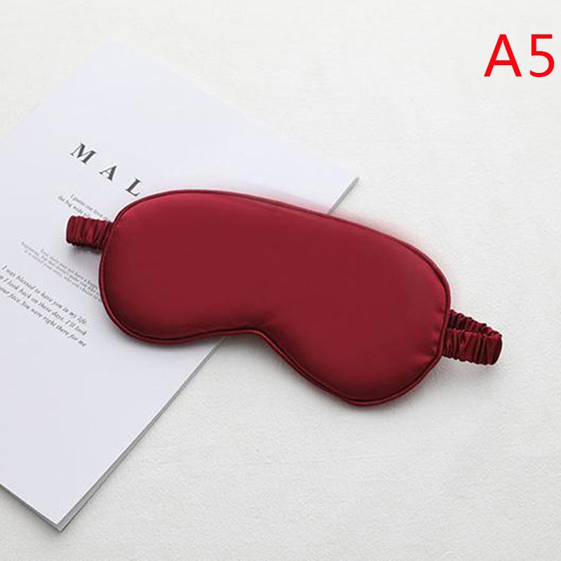 1Pc New Silk Sleeping Eye Mask Cover Blindfold