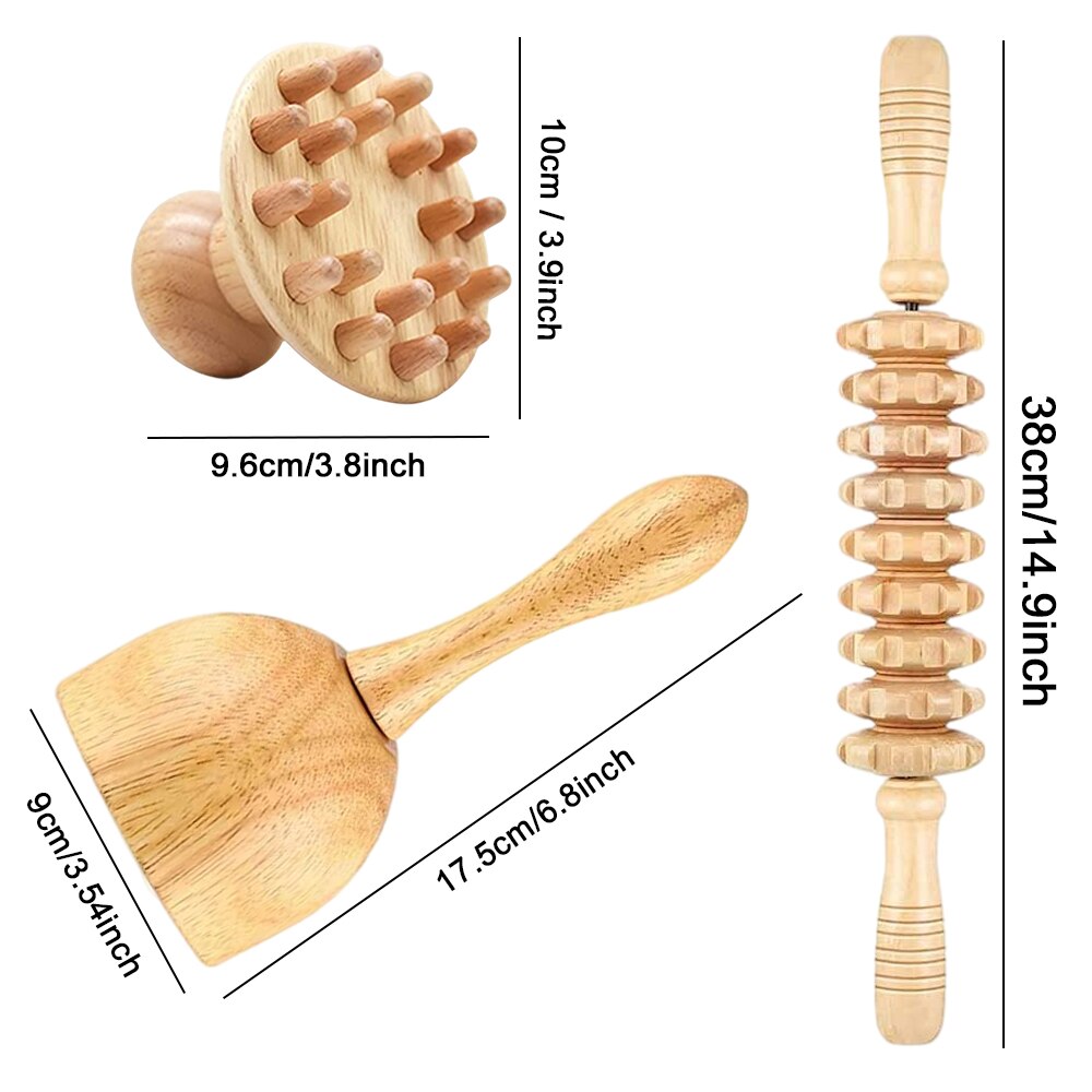 Wood Therapy Massage Tools for Body Sculpting