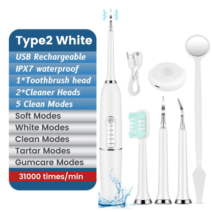 Electrical Dental Teeth Whitening Cleaner Kit