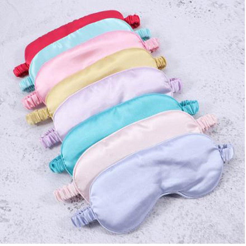 1Pc New Silk Sleeping Eye Mask Cover Blindfold