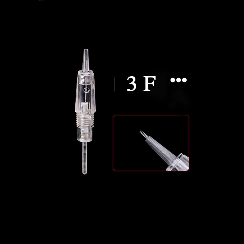 10-Piece Disposable Screw Cartridge Tattoo Needles – 1RL / 2RL / 3RL / 3F / 5RL / 5F (Sterile)