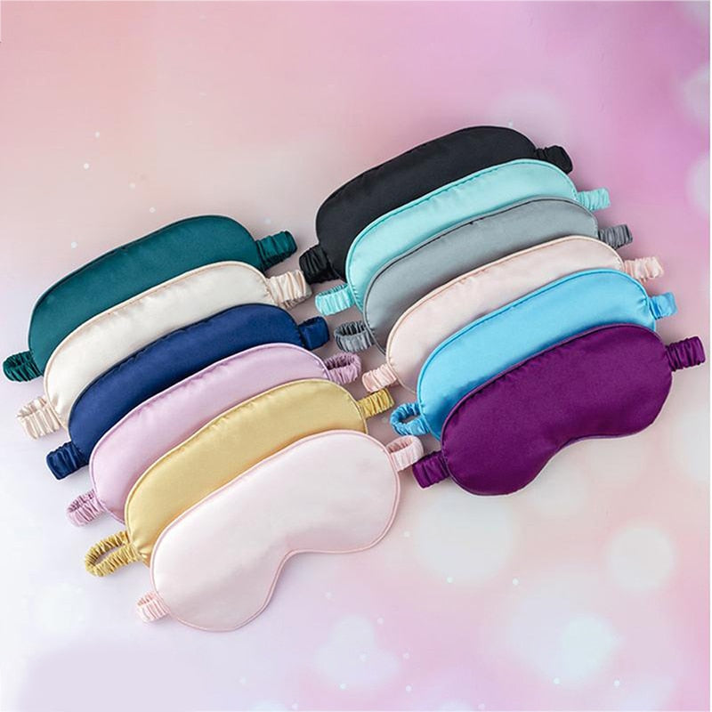 1Pc New Silk Sleeping Eye Mask Cover Blindfold